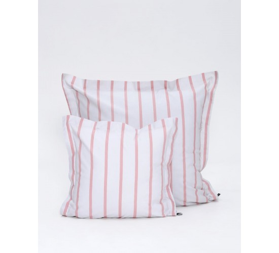 Διακοσμητική Ριγέ Μαξιλαροθήκη Samantha 40x40 3cm Γκρι