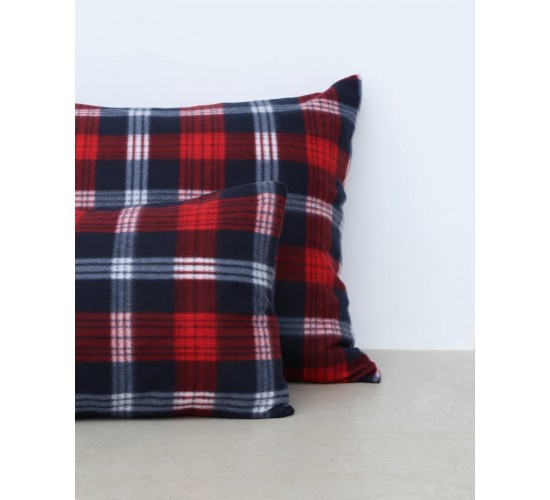 Βρεφική Fleece Scotish Μαξιλαροθήκη Firenze 30x45cm 30x45cm Κόκκινο