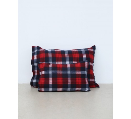 Βρεφική Fleece Scotish Μαξιλαροθήκη Firenze 30x45cm 30x45cm Κόκκινο