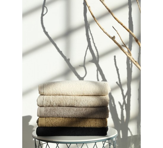 Βαμβακερή Μονόχρωμη Πετσέτα Joker 500gsm Προσώπου | 50x90cm Εκρού