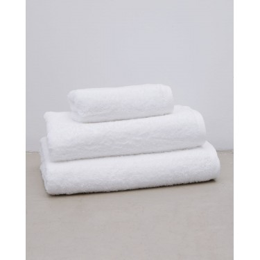 Βαμβακερή Πετσέτα Μονόχρωμη Beck Λουτρού | 80x150cm Άσπρο