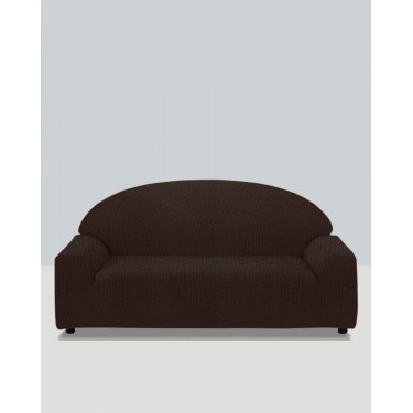 Ελαστικό Κάλυμμα Καναπέ Αχιβάδα Habit σε 7 Αποχρώσεις Τετραθέσιος (85x270cm) Καφέ