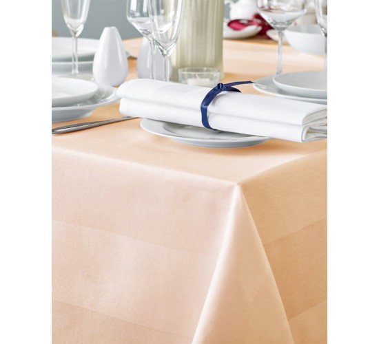 Τραπεζομάντηλο Gourmet με ζακάρ σχέδιο ρίγας 80x80cm Ώχρα - Μελί Τραπεζομάντηλο Gourmet με ζακάρ σχέδιο ρίγας 80x80cm Ώχρα - Μελί