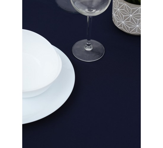 Μονόχρωμο τραπεζομάντηλο Monaco 6 ατόμων (135x175cm) Blue Black