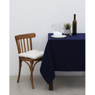 Μονόχρωμο τραπεζομάντηλο Monaco 6 ατόμων (135x175cm) Blue Black
