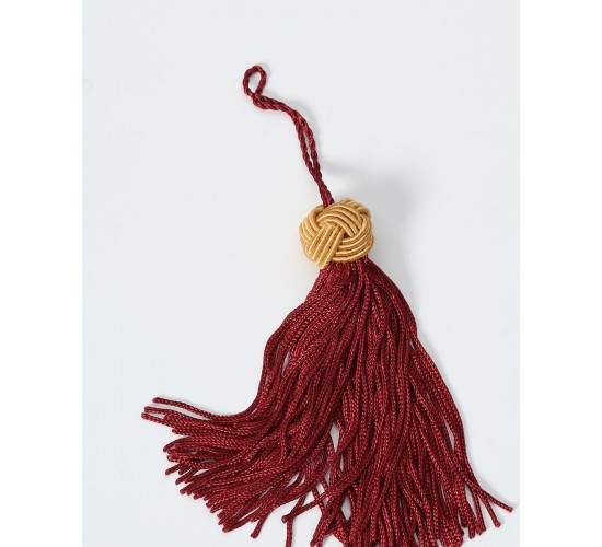 Διακοσμητικά Φουντάκια Σετ 4 τεμ One Size (8x2cm) Μπορντώ