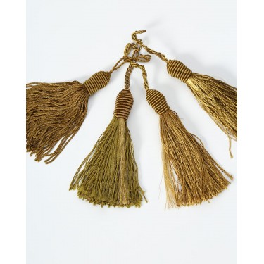 Διακοσμητικά Φουντάκια Σετ 4 τεμ One Size (8x2cm) Χρυσό