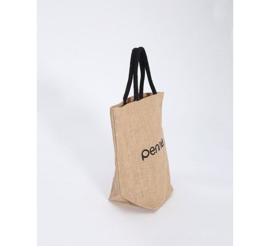 Οικολογική Αδιάβροχη Τσάντα Γιούτα Anabella 32x32cm Μπεζ