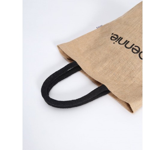 Οικολογική Αδιάβροχη Τσάντα Γιούτα Anabella 32x32cm Μπεζ