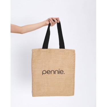 Οικολογική Tote Bag Φυσική Γιούτα Anabella 40x45cm Μπεζ