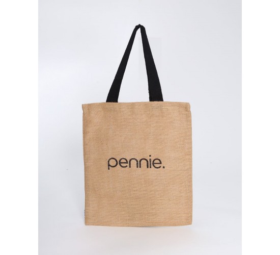 Οικολογική Tote Bag Φυσική Γιούτα Anabella 40x45cm Μπεζ