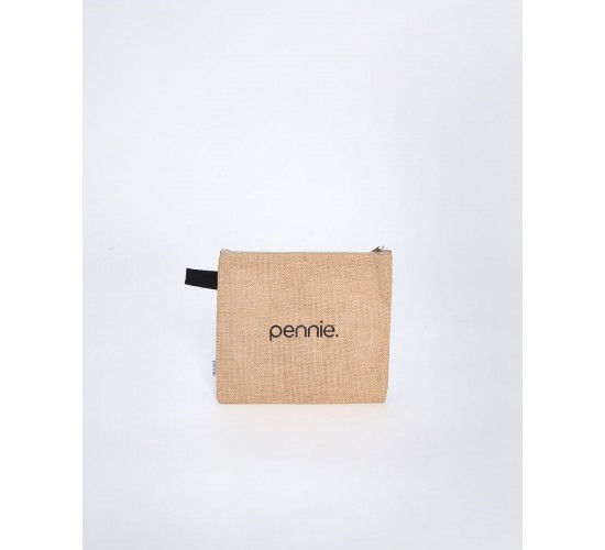 Οικολογικό Νεσεσέρ από Φυσική Γιούτα Anabella 25x20cm Μπεζ