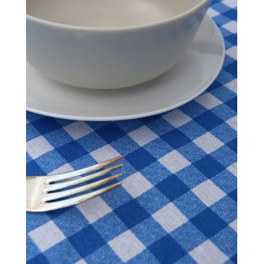 Τραπεζομάντηλο Λονέτα Rina 6 ατόμων (135x175cm) Μπλε