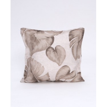 Διακοσμητική Μπεζ Μαξιλαροθήκη Monstera 40x40cm 40x40cm Μπεζ