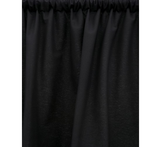 Έτοιμη Ραμμένη Κουρτίνα Elsa Panama Στενό Φύλλο (140x260cm) Μαύρο