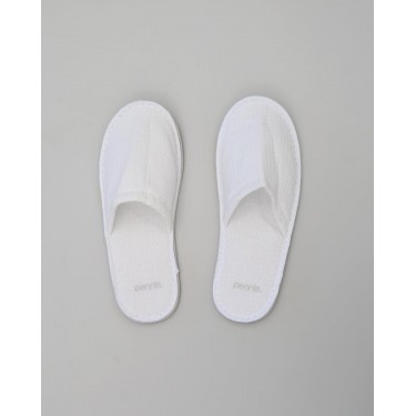Πικέ Κλειστές Παντόφλες Slipper  One Size (27.8cm) Άσπρο
