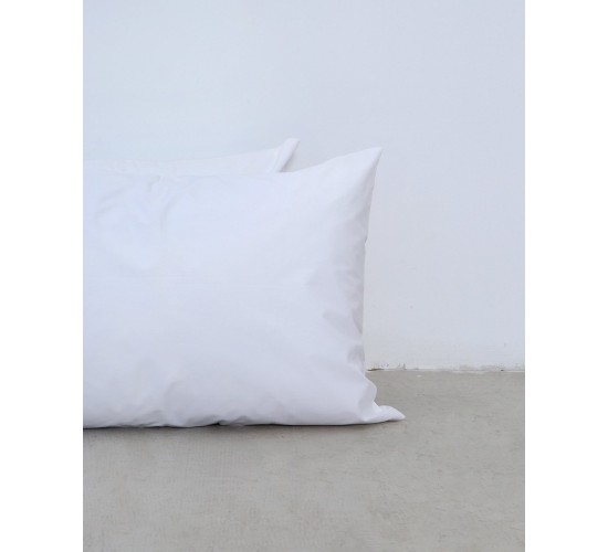 Ξενοδοχειακή Απλή Μαξιλαροθήκη Oscar 50x70cm Άσπρο