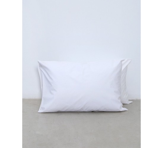 Ξενοδοχειακή Απλή Μαξιλαροθήκη Oscar 50x70cm Άσπρο