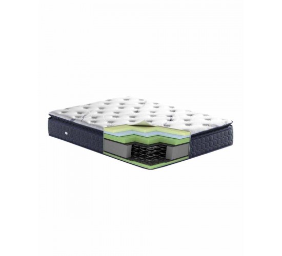 Στρώμα με Ενσωματωμένο Ανώστρωμα Memory Foam Prince Μονή (90x200 33cm) Άσπρο