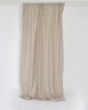 Έτοιμη Ραμμένη Ζακάρ Κουρτίνα Minares Στενό Φύλλο (150x275cm) Μπεζ