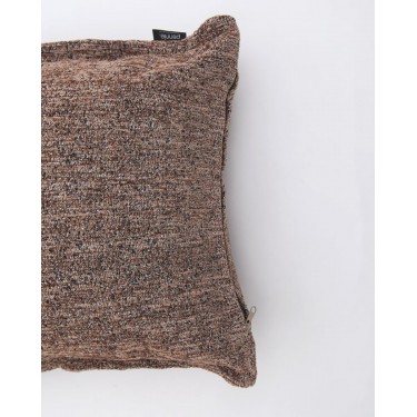 Σενίλ Oxford Διακοσμητική Μαξιλαροθήκη Net σε 8 Αποχρώσεις 40x40 2cm Σοκολά