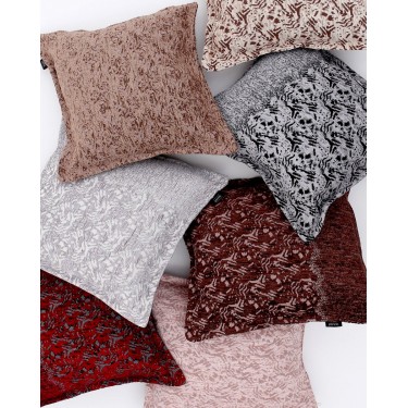 Σενίλ Oxford Διακοσμητική Μαξιλαροθήκη Rox σε 8 Αποχρώσεις 40x40 2cm Καφέ