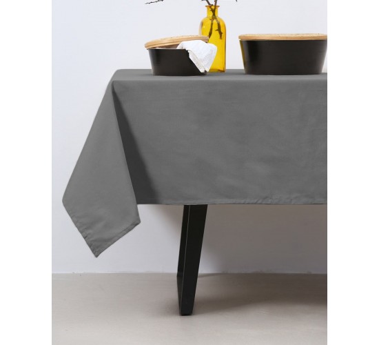 Μονόχρωμο Τραπεζομάντηλο Elsa Panama σε 6 Αποχρώσεις 2 ατόμων (90x90cm) Ανθρακί