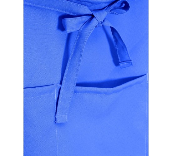 Αλέκιαστη Ποδιά Μέσης Κοντή Σερβιτόρων Monaco σε 11 Αποχρώσεις Μέσης (35x55cm) Μπλε Royal