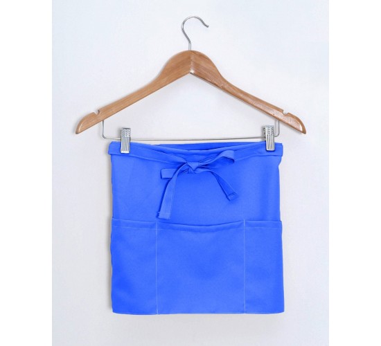 Αλέκιαστη Ποδιά Μέσης Κοντή Σερβιτόρων Monaco σε 11 Αποχρώσεις Μέσης (35x55cm) Μπλε Royal