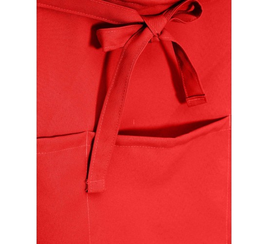 Αλέκιαστη Ποδιά Μέσης Κοντή Σερβιτόρων Monaco σε 11 Αποχρώσεις Μέσης (35x55cm) Κόκκινο