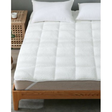 Καπιτονέ Ανώστρωμα Με Οικολογική Γούνα Well Being Ημίδιπλη (120x200 3cm) Άσπρο