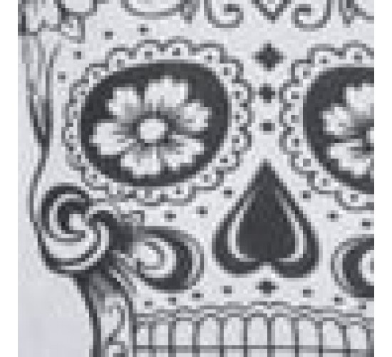 Διακοσμητική Μαξιλαροθήκη The Skull σε 4 Αποχρώσεις 40x40cm Γκρι απαλό