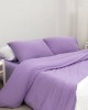 Μακό Βαμβακερό Πανωσέντονο Finejersey Art σε 6 Αποχρώσεις Μονή (165x260cm) Λιλά