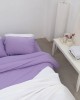 Μακό Βαμβακερό Πανωσέντονο Finejersey Art σε 6 Αποχρώσεις Μονή (165x260cm) Λιλά