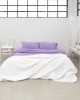Μακό Βαμβακερό Πανωσέντονο Finejersey Art σε 6 Αποχρώσεις Μονή (165x260cm) Λιλά