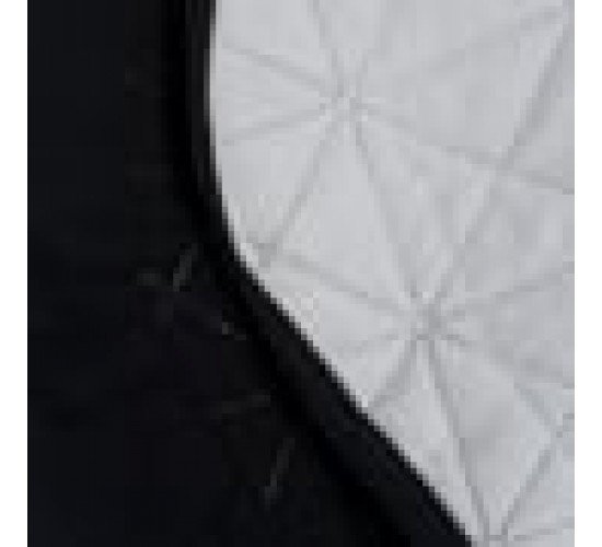 Microsilk Καπιτονέ Δίχρωμη Τραβέρσα με Φραμπαλά Horizon 5 αποχρώσεις Τραβέρσα | 60X240cm Μαύρο