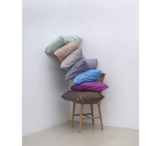 Ζεύγος Βαμβακερές Μαξιλαροθήκες Daker 50x70cm Φούξια