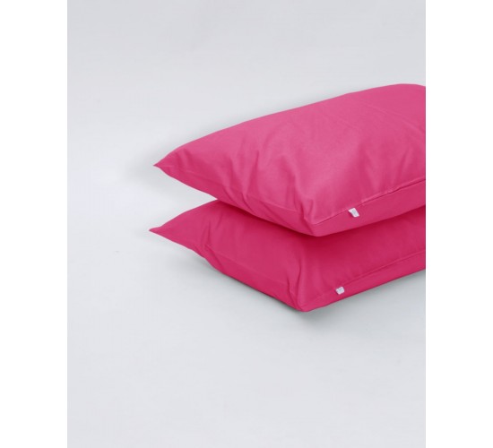 Ζεύγος Βαμβακερές Μαξιλαροθήκες Daker 50x70cm Φούξια