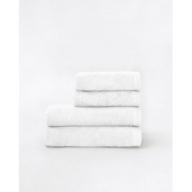 Βαμβακερή Λευκή Πετσέτα Beck 670gsm Μπάνιου | 65x135cm Άσπρο