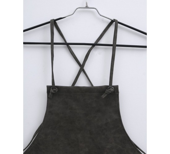 Επαγγελματική Δερμάτινη Ποδιά Μπούστου Bellini 60x80cm Μπούστο (60x80cm) Κυπαρισσί