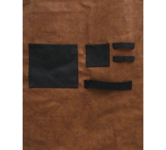 Επαγγελματική Δερμάτινη Ποδιά Μπούστου Paloma 87x89cm Μπούστο (87x89cm) Καφέ