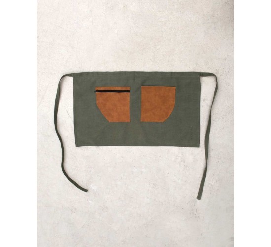 Επαγγελματική Βαμβακερή Ποδιά Μέσης Aviation 88x48cm Μέσης (88x48cm) Χακί