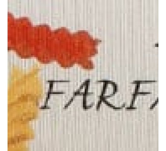 Διακοσμητική Μαξιλαροθήκη με Σχέδιο Ζυμαρικά Pasta 65x65cm Μπεζ