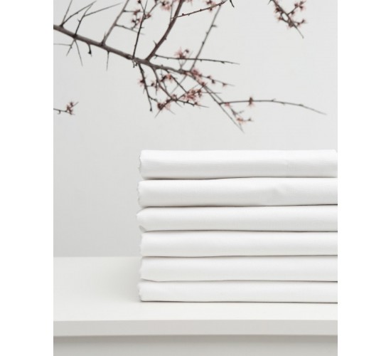 Microsilk Λευκό Πανωσέντονο Oscar Υπέρδιπλη (220x270cm) Άσπρο