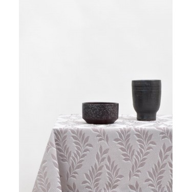 Ζακάρ Τραπεζομάντηλο με Γαλλική Γωνία Lille σε 2 Αποχρώσεις 8 ατόμων (135x220cm) Σοκολά