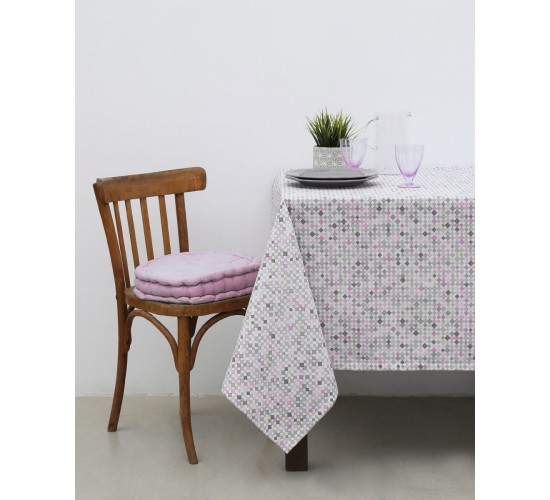 Τραπεζομάντηλο Λονέτα Rombus Fushion 6 ατόμων (140x180cm) Λιλά
