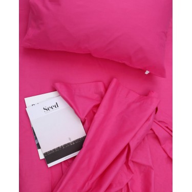 Βαμβακερό Σεντόνι με Λάστιχο Daker Υπέρδιπλη (160x200 32cm) Φούξια