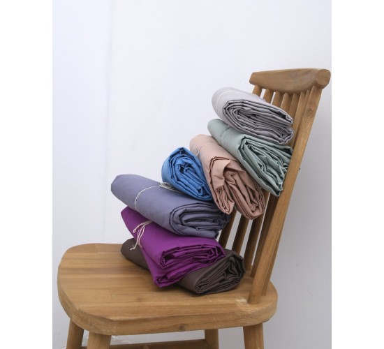 Βαμβακερό Σεντόνι με Λάστιχο Daker Υπέρδιπλη (160x200 32cm) Φούξια