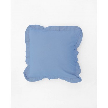 Διακοσμητική Μαξιλαροθήκη Stonewashed Luxury σε 7 Αποχρώσεις 40x40cm Μπλε Raf