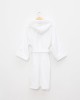 Βρεφικό Μπουρνούζι με Κουκούλα & Ρέλι Yuhu 4-6 ετών Άσπρο